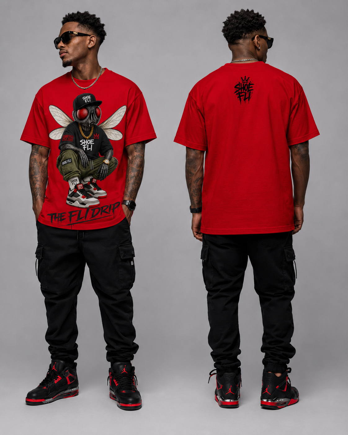 Shoe Fli® Fli Guy Heavyweight Sneakerhead Tee – Premium Streetwear Cotton T-Shirt