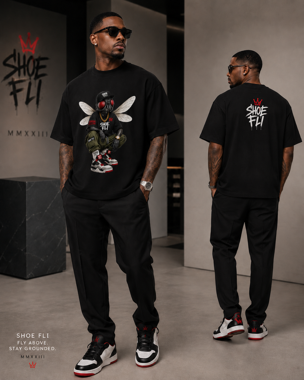 Shoe Fli® Fli Guy Heavyweight Sneakerhead Tee – Premium Streetwear Cotton T-Shirt