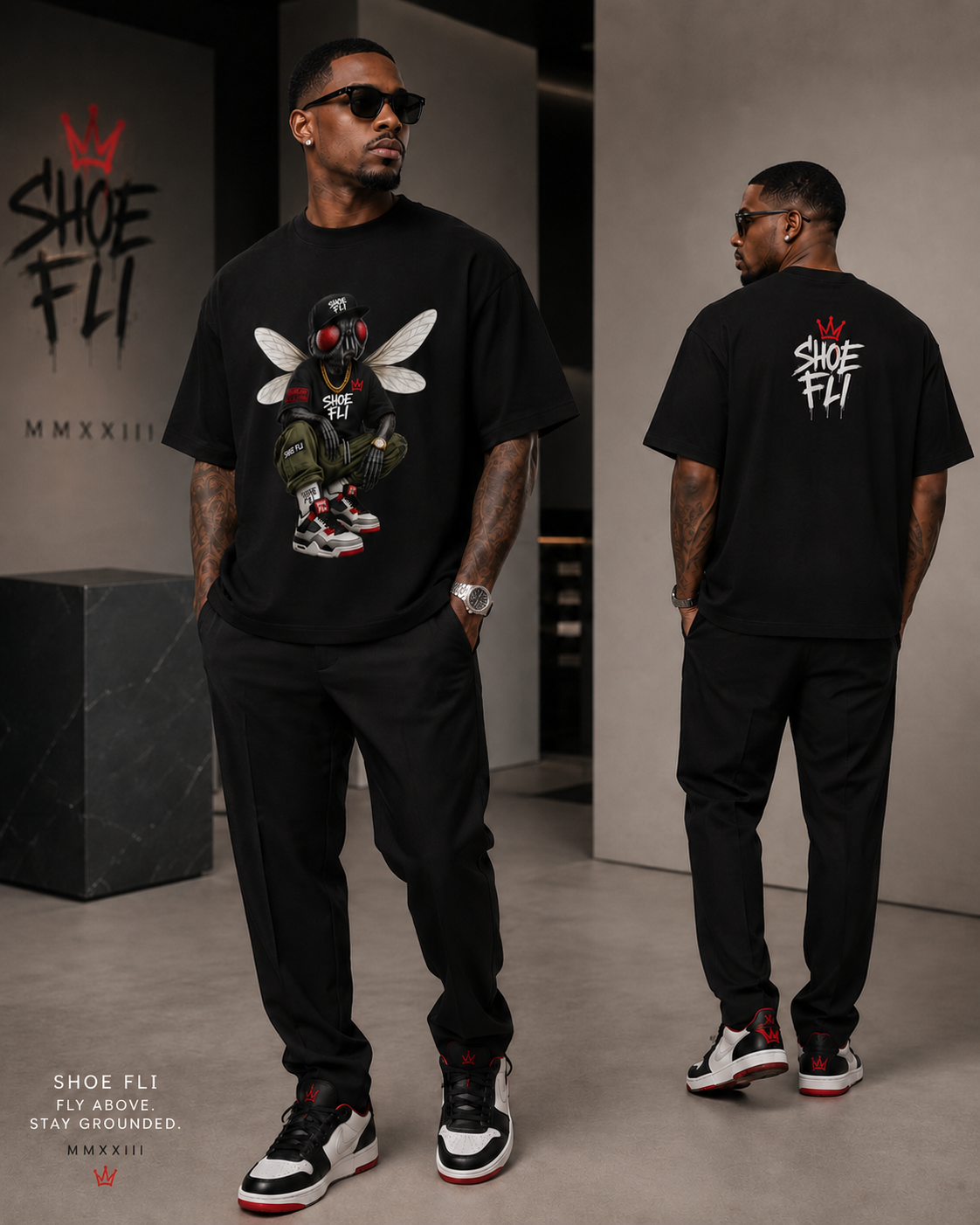 Shoe Fli® Fli Guy Heavyweight Sneakerhead Tee – Premium Streetwear Cotton T-Shirt