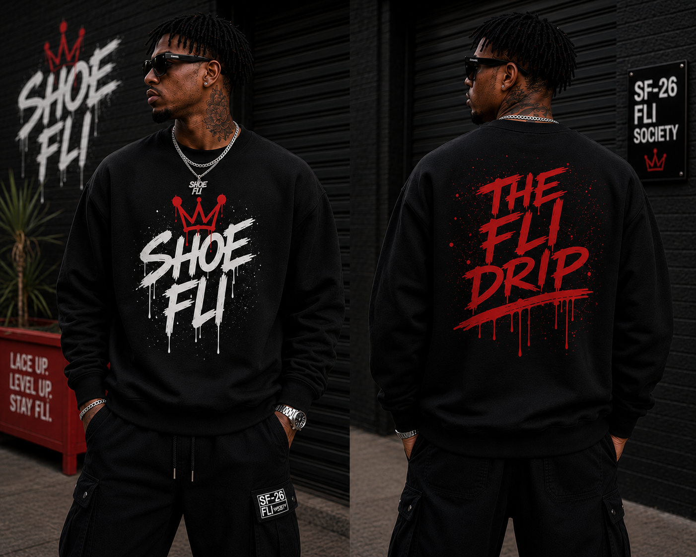SHOE FLI Premium Heavyweight Graphic Signature Sweater  Sneakerhead Edition