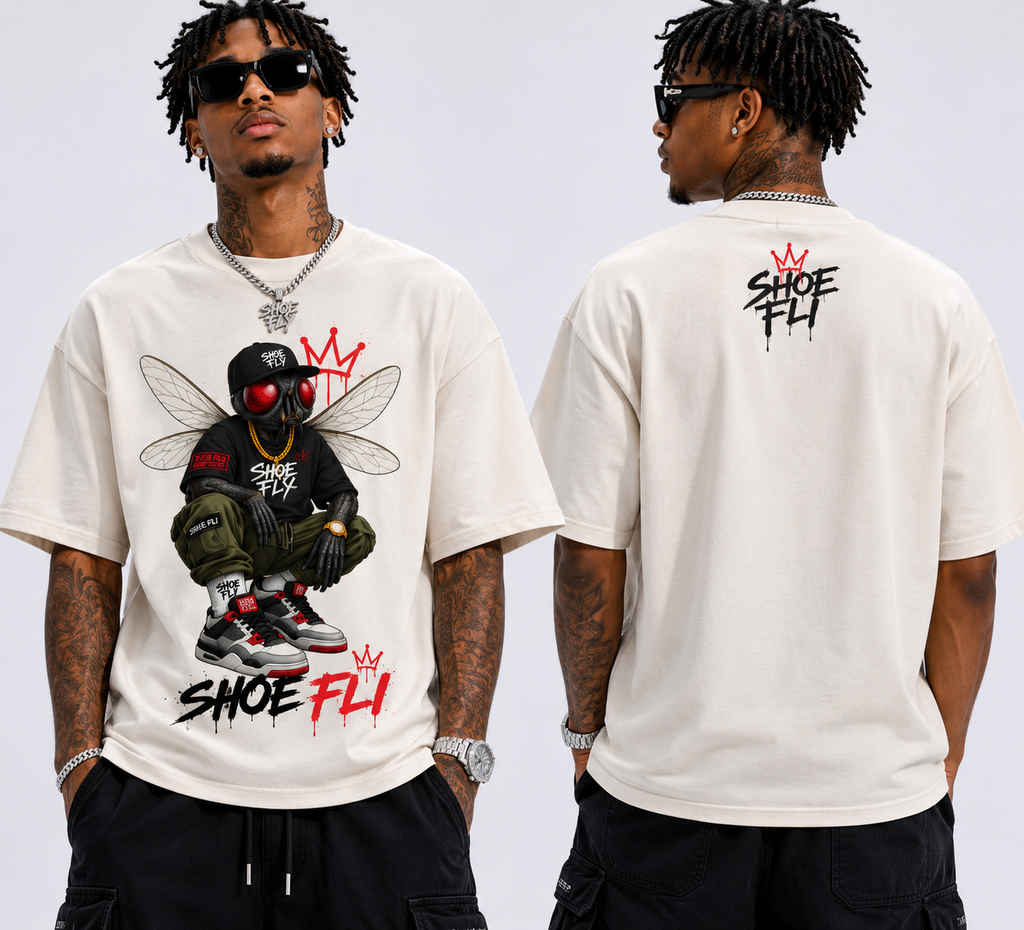 Shoe Fli® Fli Guy Heavyweight Sneakerhead Tee – Premium Streetwear Cotton T-Shirt