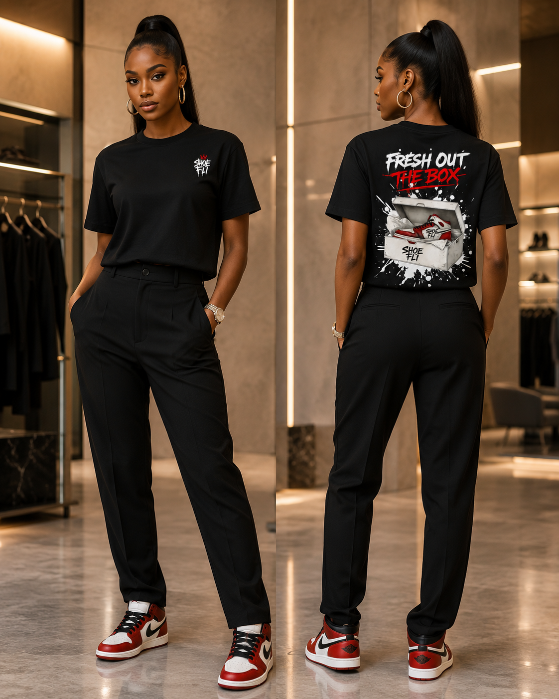 Fresh Out The Box Women’s Slim Ribbed Crop T-Shirt