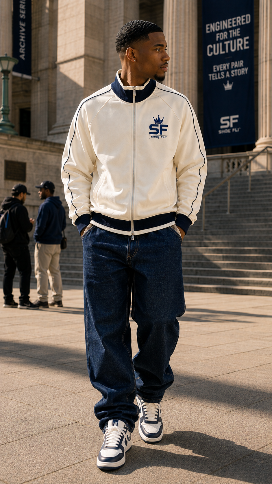Shoe Fli Raglan Sleeve Zip Track Jacket