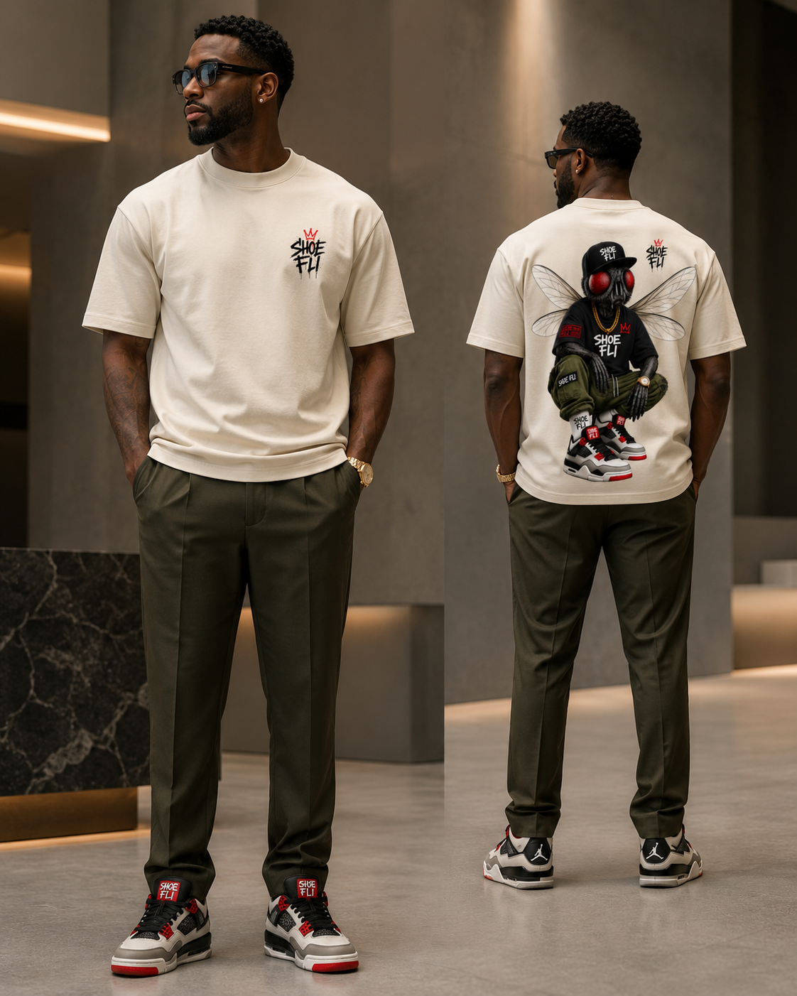 Shoe  Fli Chest Logo Fli Guy Tee