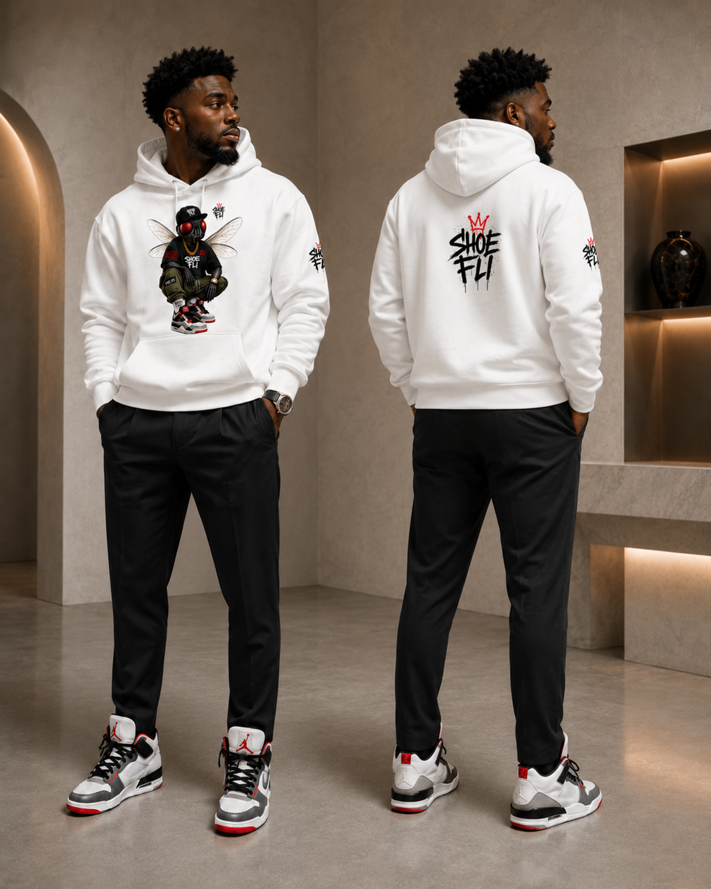 The Fli Guy Signature Premium Oversized Fleeced Heavyweight Hoodie