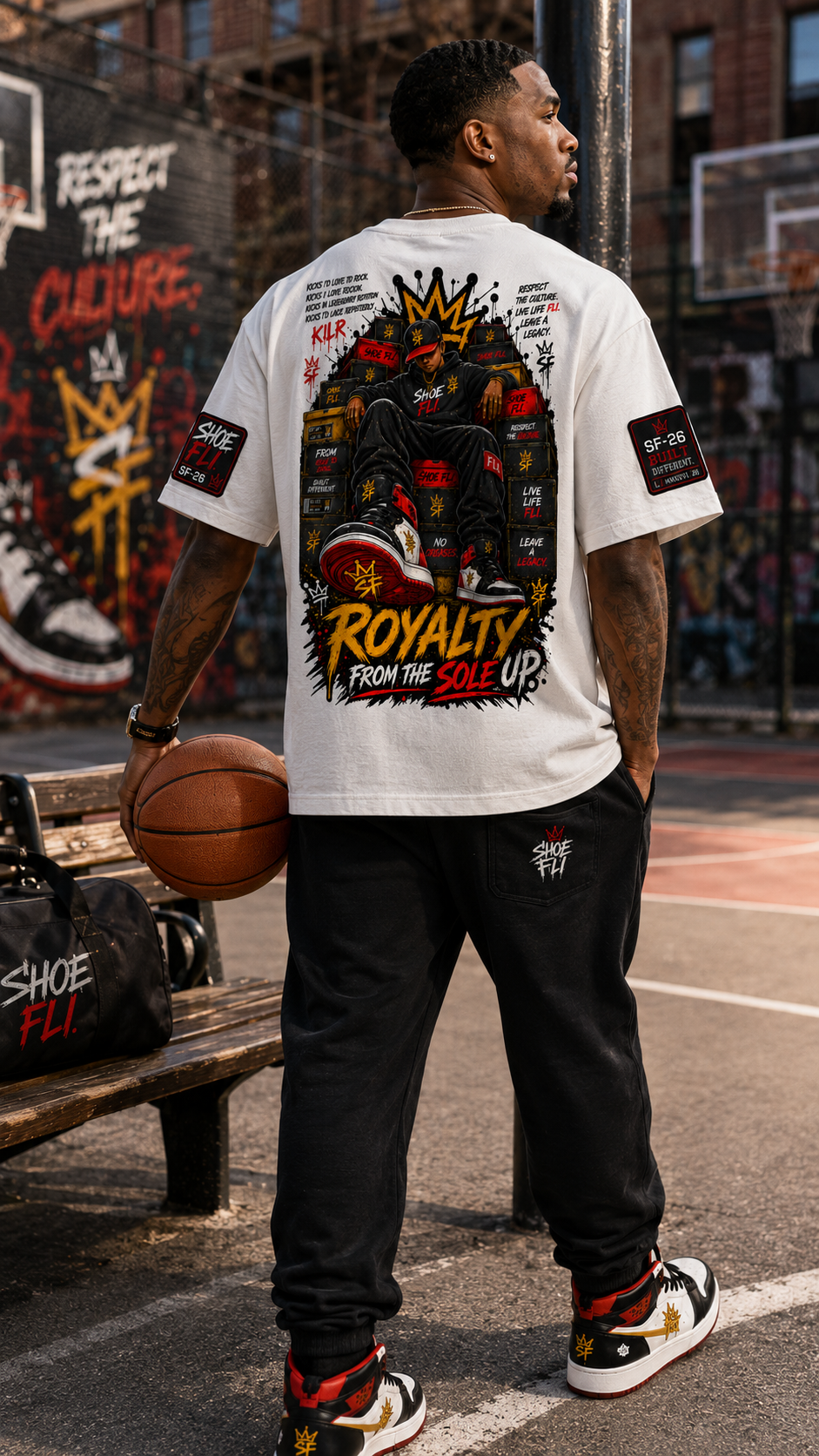 Royalty From The Sole Up Sketch Collection Graphic Tee