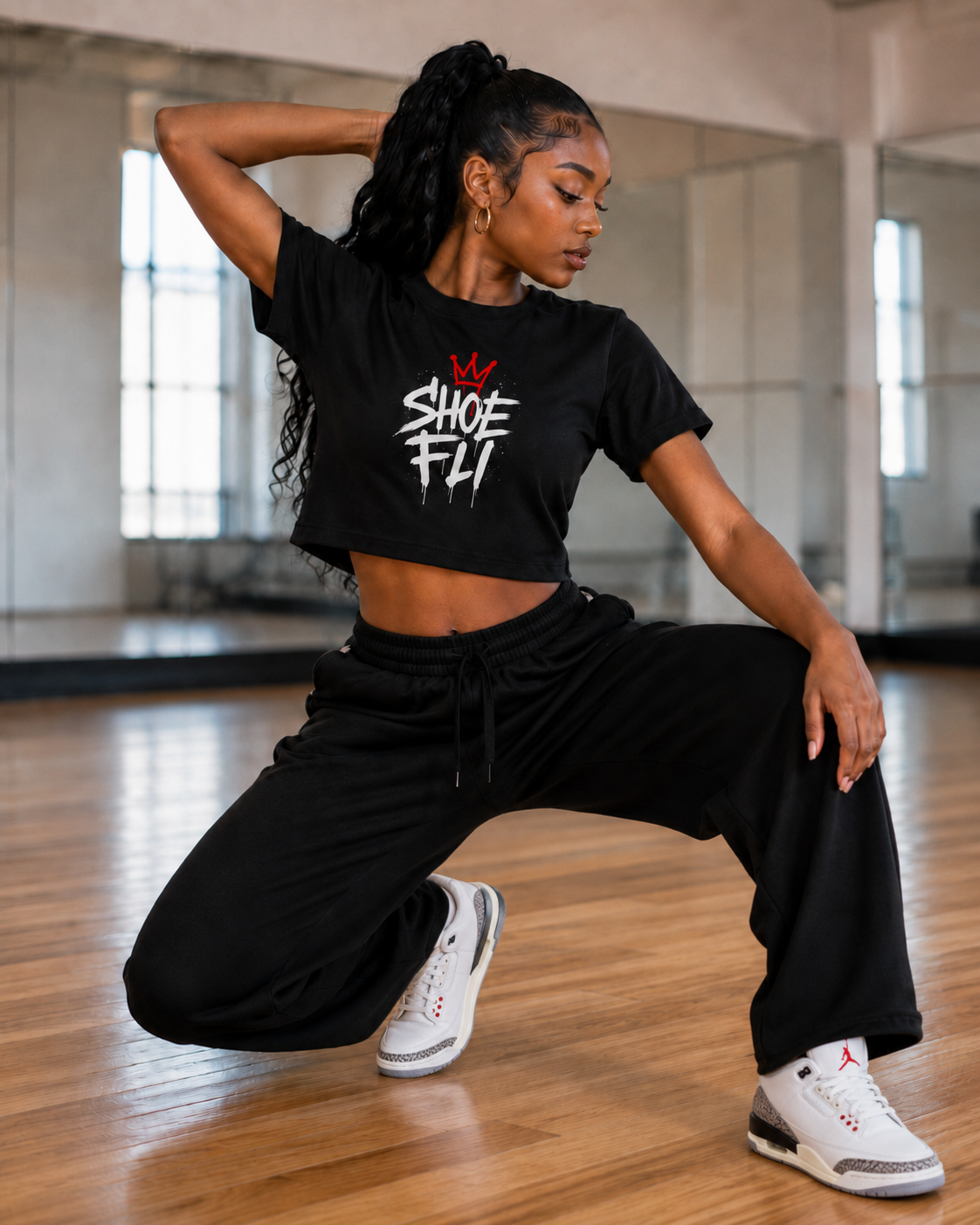 Shoe Fli Crop top Women