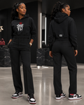 Shoe Fli Women's Graffiti Essential Cropped Hoodie