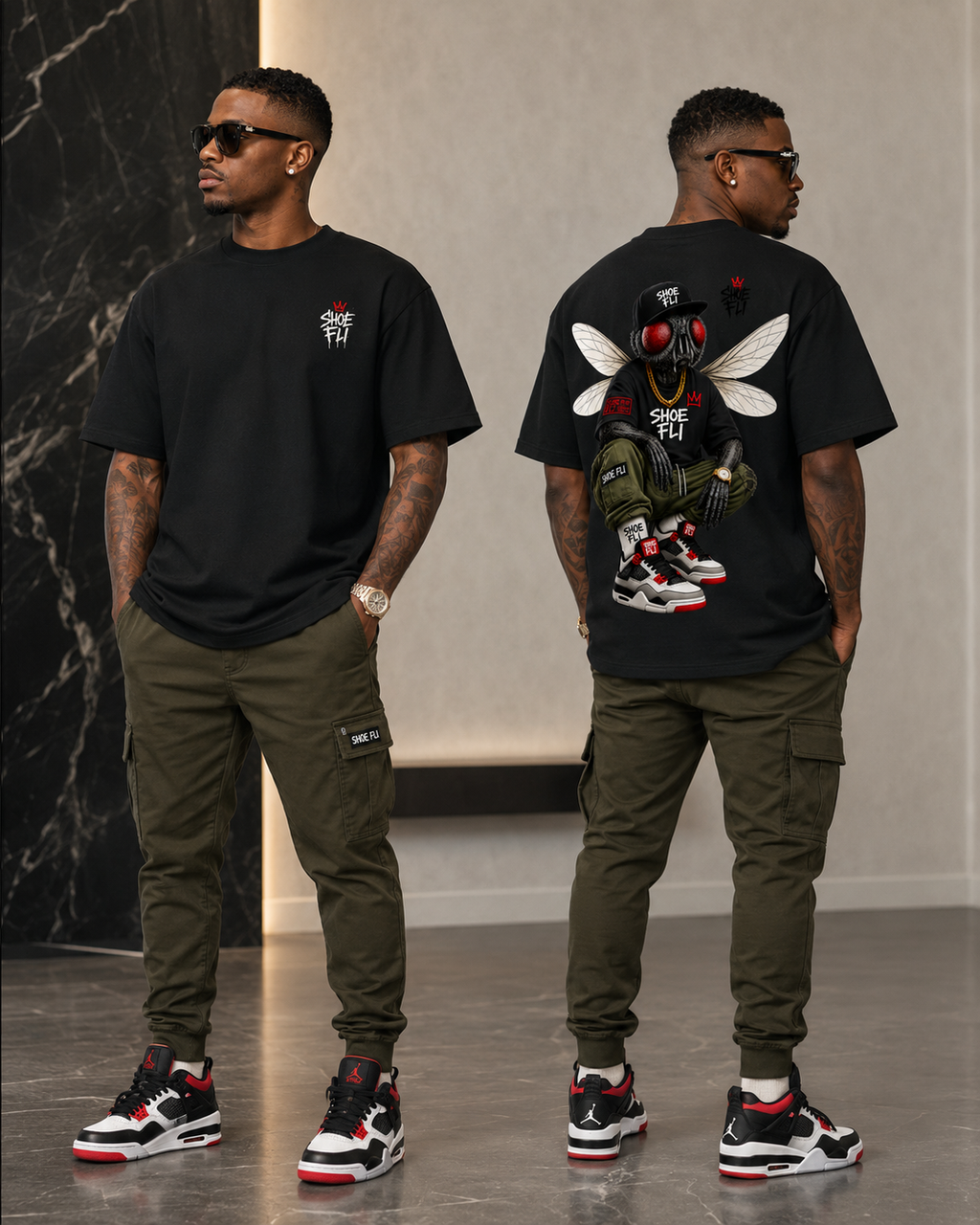 Shoe  Fli Chest Logo Fli Guy Tee