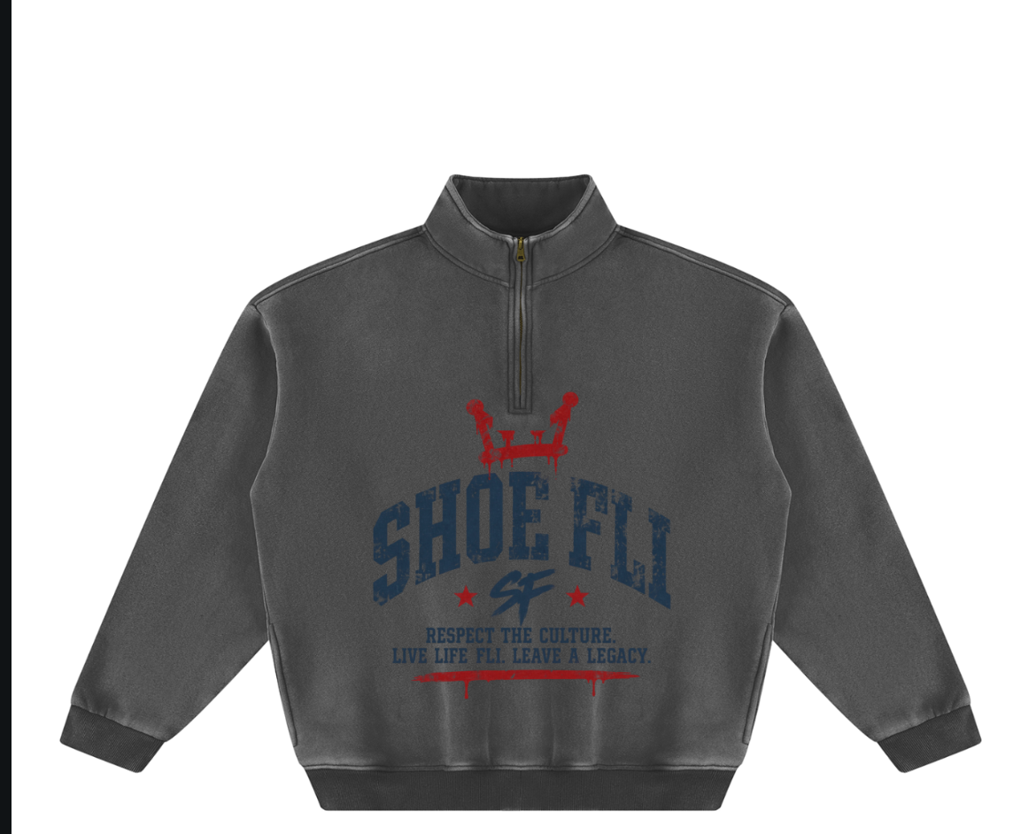 Shoe Fli Vintage Washed Fleece Sweater