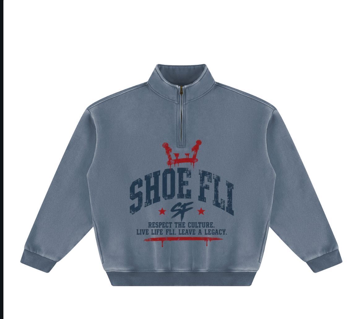 Shoe Fli Vintage Washed Fleece Sweater
