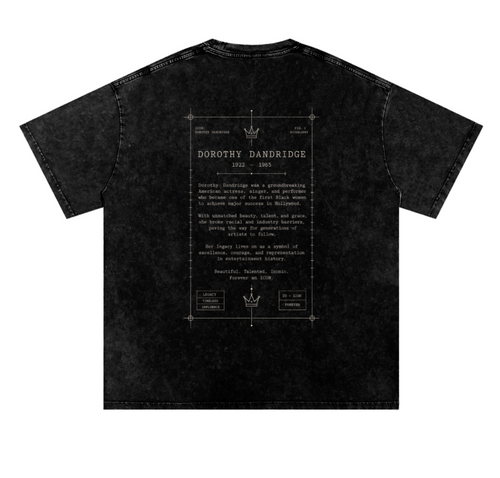 Dorothy Dandridge Snow Washed Oversized Cotton T-Shirt