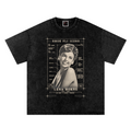Lena Horne Snow Washed Oversized Cotton T-Shirt