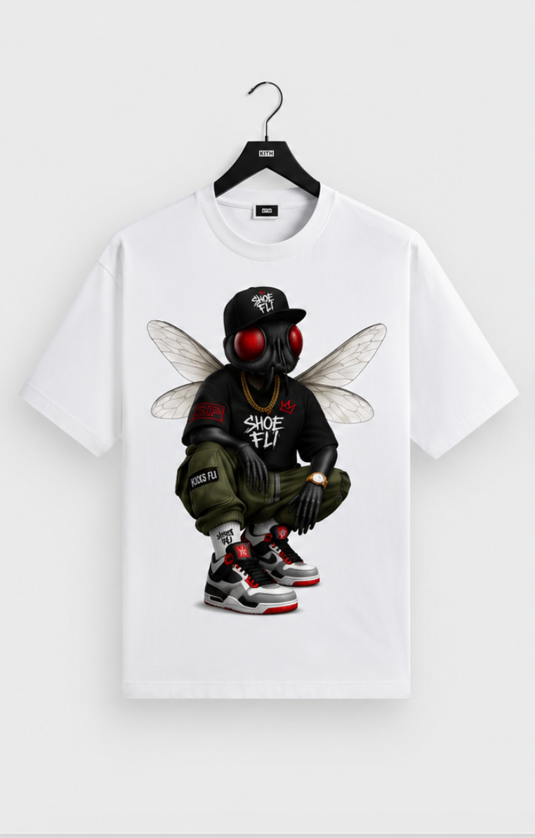 Shoe Fli® Fli Guy Heavyweight Sneakerhead Tee – Premium Streetwear Cotton T-Shirt