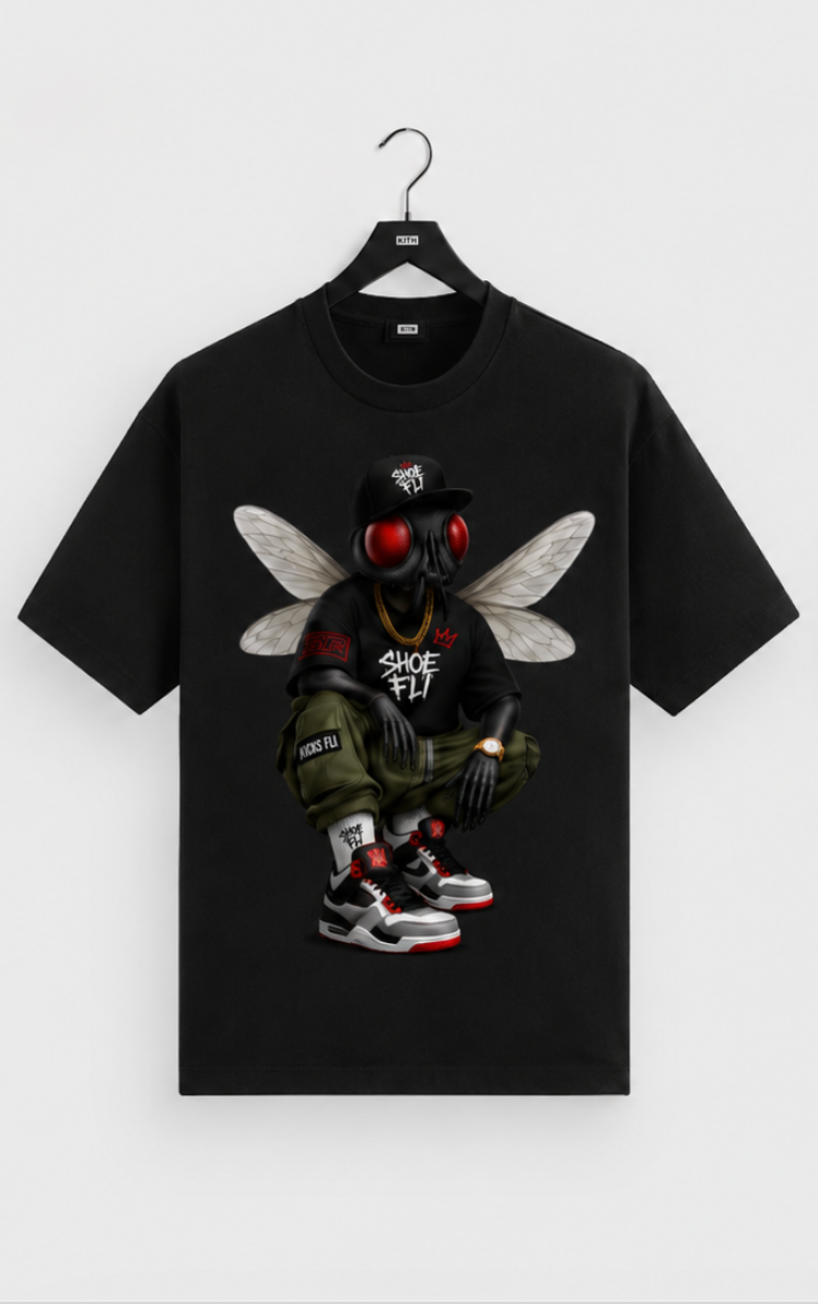 Shoe Fli® Fli Guy Heavyweight Sneakerhead Tee – Premium Streetwear Cotton T-Shirt