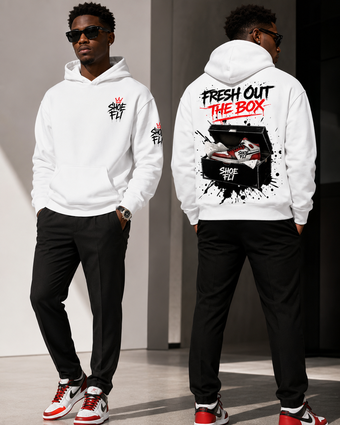 Fresh Out The Box Premium Oversized Fleeced Hoodie