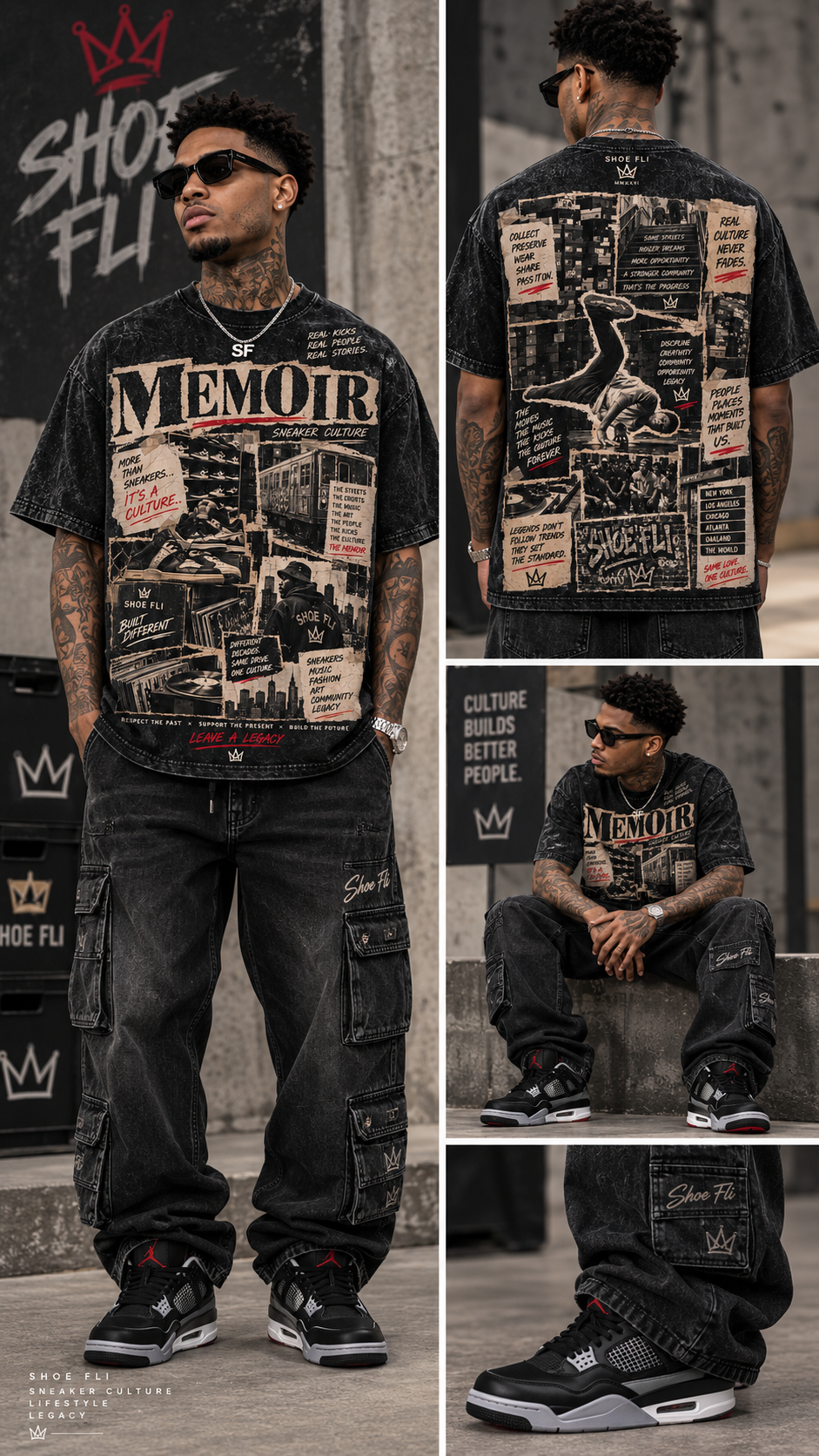 Memoir Men's Scrap Vintage Tee