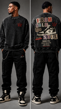 THE SOLE TO SOUL MINERAL WASH SWEATER