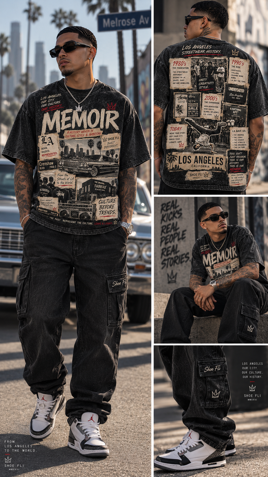 Memoir Men's Scrap Vintage Tee