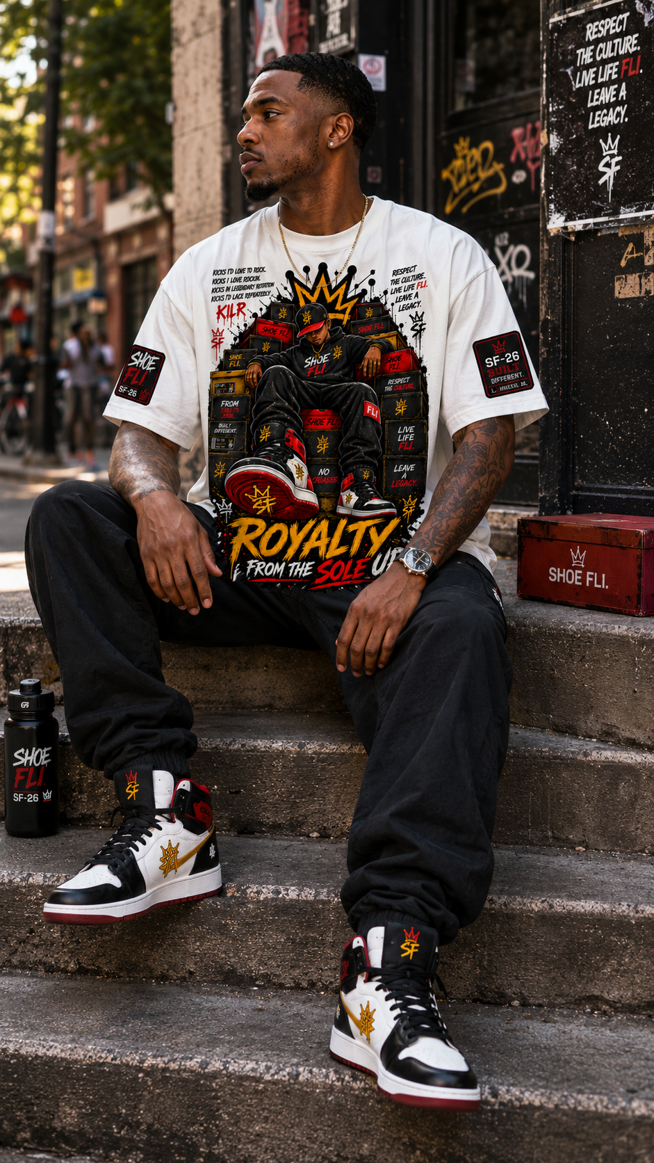 Royalty From The Sole Up Sketch Collection Graphic Tee