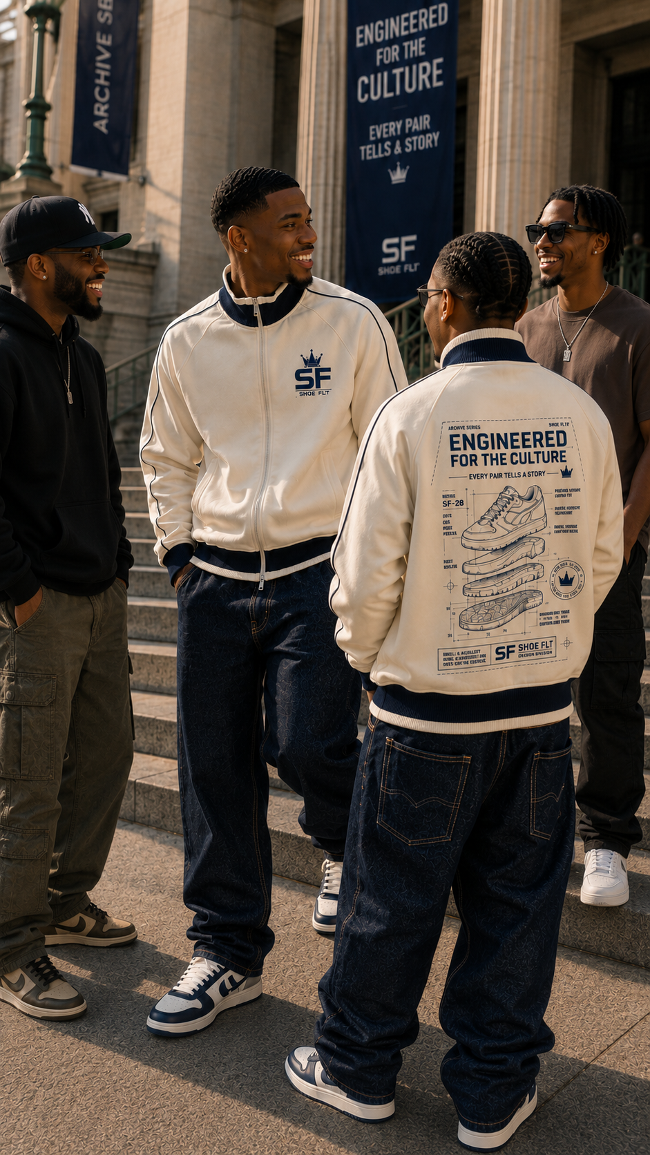 Shoe Fli Raglan Sleeve Zip Track Jacket