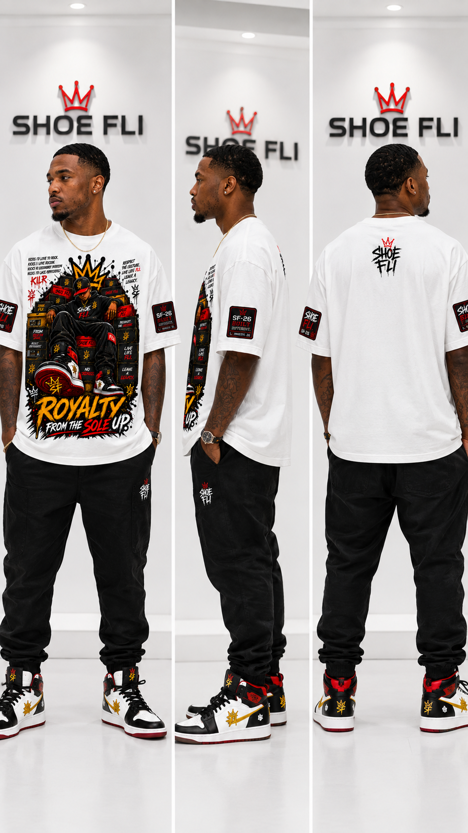 Royalty From The Sole Up Sketch Collection Graphic Tee