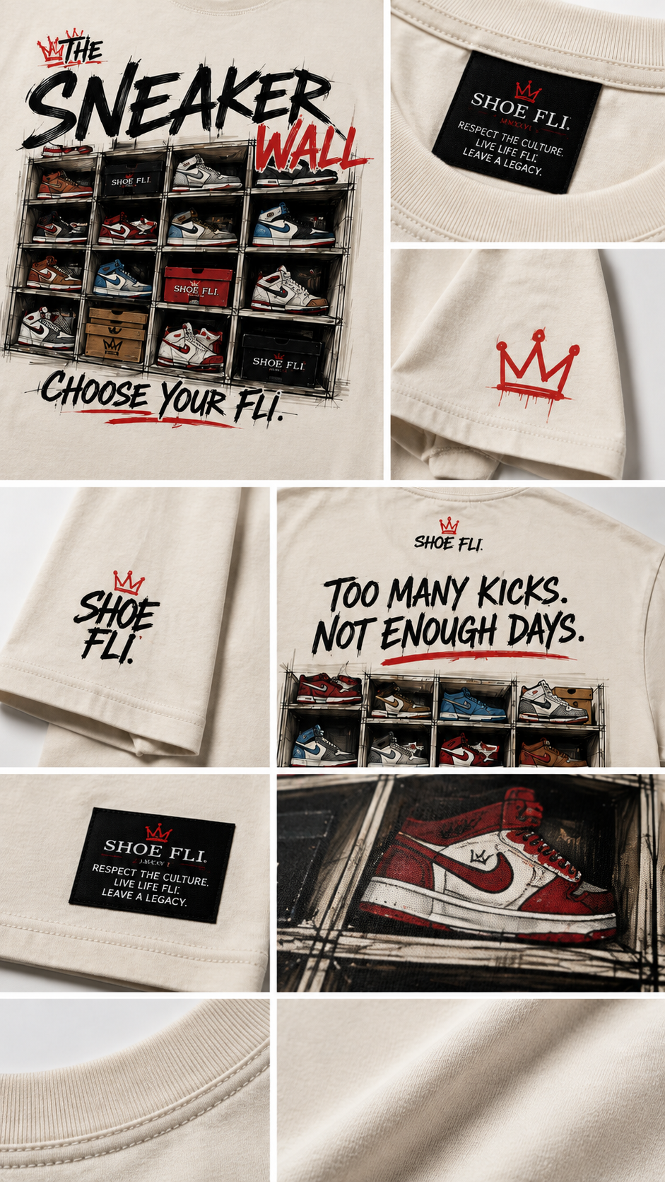 The Sneaker Wall Graphic Tee