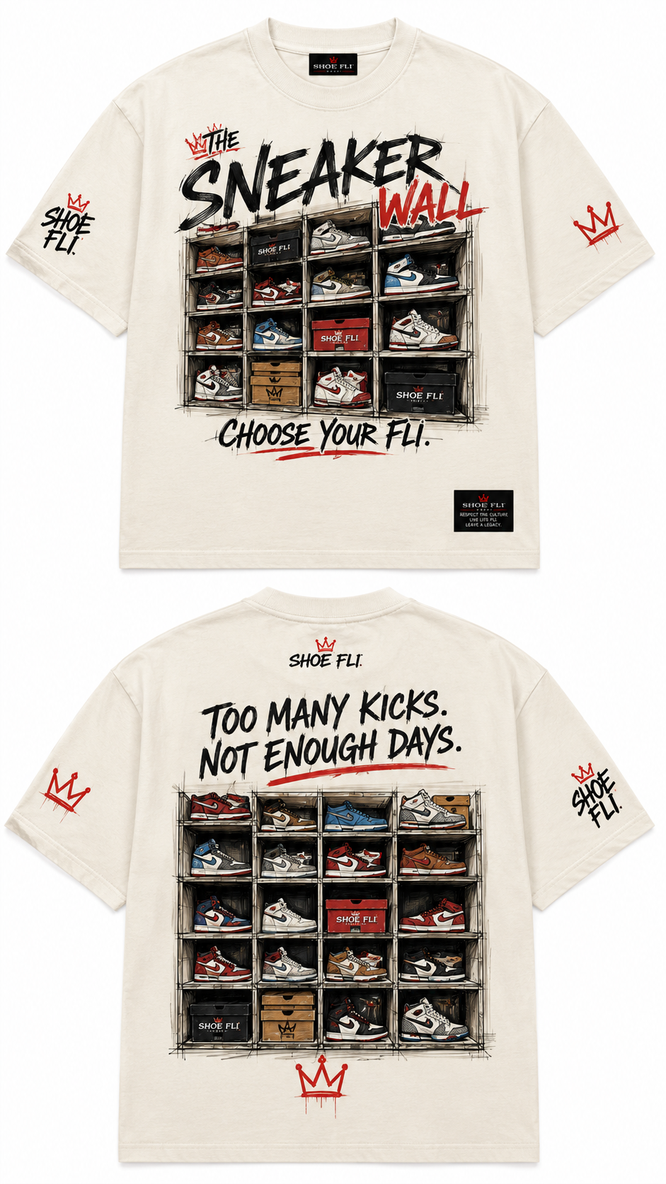 The Sneaker Wall Graphic Tee